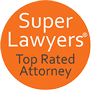 Badge - Super Lawyers Top Rated Attorney